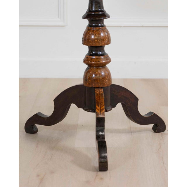 Italian 19th Century Rolo Inlaid Center Table For Sale - Image 9 of 10