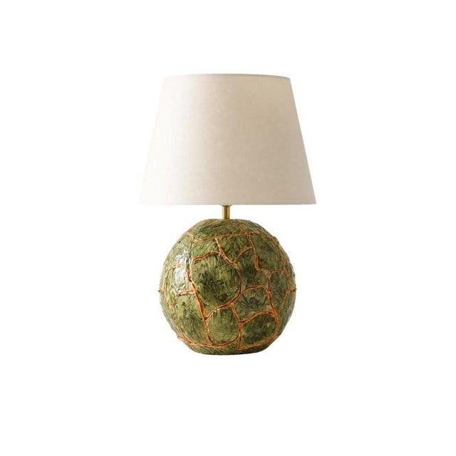 Not Yet Made - Made To Order Ecorce Table Lamp in Ceramic with Copper and Cotton by Popus Editions For Sale - Image 5 of 5