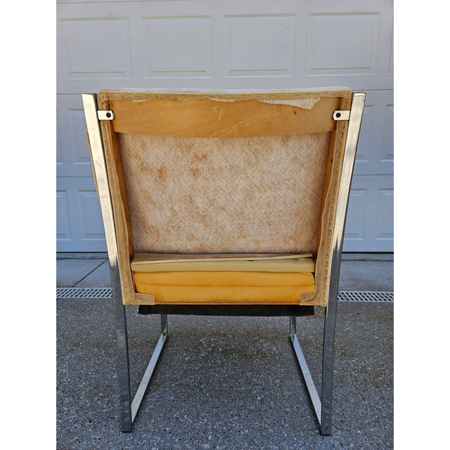 Comfort Designs Chrome and Upholstered Armchairs (Set of 5) For Sale - Image 13 of 15