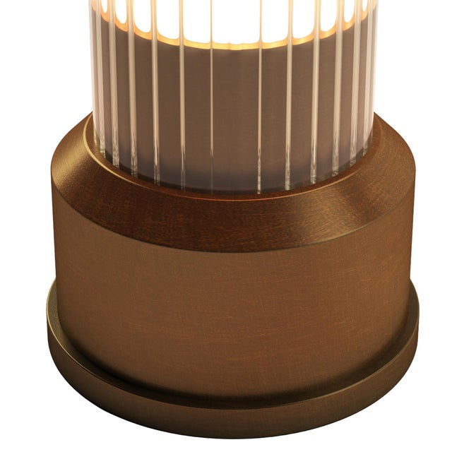 CANDLESTICK Rechargeable Cordless LED Table Lamp, 3-Levels Brightness Touch Sensor Control, Brushed Brass For Sale - Image 10 of 14