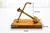 Vintage Mid-Century Brass Anchor Sculpture on Campaign Wooden Base, 1960s For Sale - Image 4 of 8