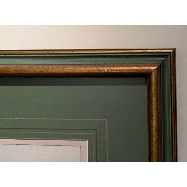 Beautifully Framed French Chromolithograph of Pointer Dog, Signed P. Mahler, Early 20th Century For Sale In Boston - Image 6 of 10
