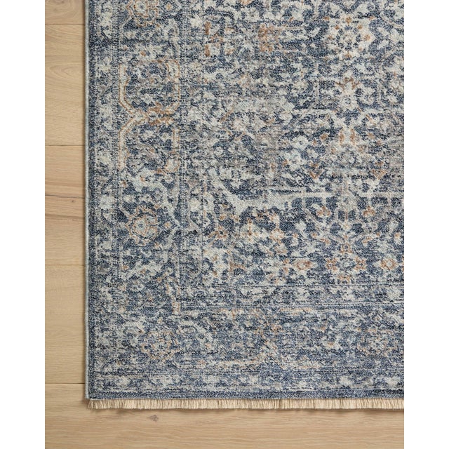 2020s Angela Rose x Loloi Blake Rug Denim / Taupe 6'-7" x 9'-10" Area Rug For Sale - Image 5 of 8