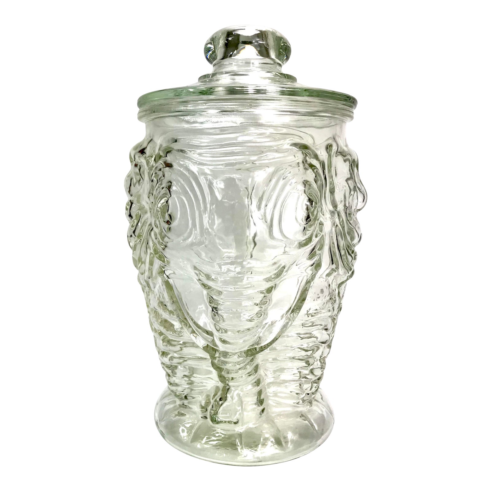 Vintage Libbey Glass Elephant Shaped Glass Cookie Jar Chairish
