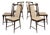 Mid-Century Modern Italian Mahogany Stained Dining Chairs by Osvaldo Borsani for Abv, 1950, Set of 6 For Sale