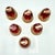 Italian Ruby Red Crystal Liqueur Cups with 24k Gold from Interglass, 1980s, Set of 6 For Sale - Image 9 of 11