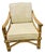 Vintage Mid-Century Modern Rattan Lounge Chair With Original Cushions For Sale
