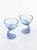 1980s Vintage Italian Sapphire Blue Jerba Dessert Glasses from Bormioli Rocco, 1980s, Set of 2 For Sale - Image 5 of 5