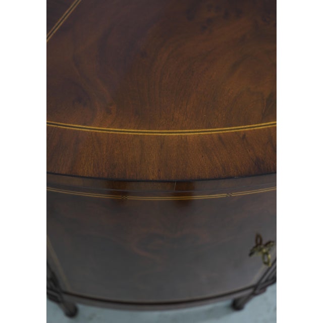 Brown Karges French Louis XVI Walnut Dresser Commode Server For Sale - Image 8 of 18