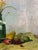 Vintage 1970’s Impressionist Framed Still Life Oil Painting With Flowers and Fruit For Sale In Philadelphia - Image 6 of 8