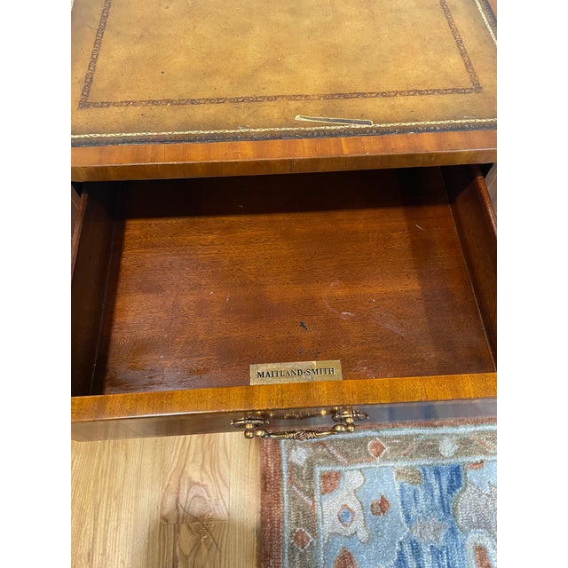 1980s Maitland Smith Library Table For Sale - Image 11 of 11