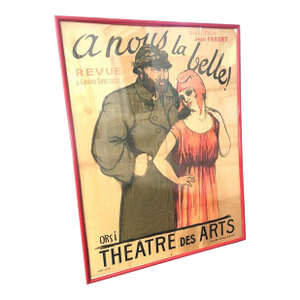 Cinema Poster Orsi 1916 Monumental Parisian Avant-Garde Titled a Vous Belle