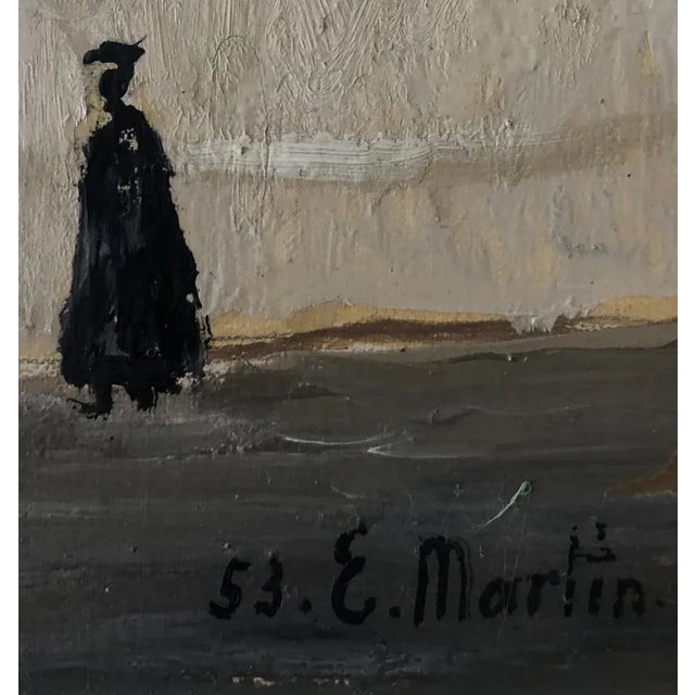 Eugène Louis Martin, Paysage animé, 1953, Oil on Canvas, Framed For Sale - Image 4 of 11