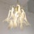1990s Petal Ceiling Lamp in Murano Glass Crystal and White Glass, 1990s For Sale - Image 5 of 11
