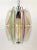 Plastic Mid-Century Acrylic & Mono Filament Pendant Lamp with Color Accents, Czech Republic, 1950s For Sale - Image 7 of 11