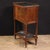 Small French secretaire from the mid-20th century. Empire-style cabinet carved and veneered in mahogany, and fruitwood....