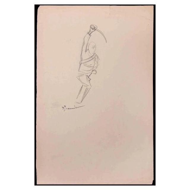 Pierre Georges Jeanniot, Figures, Original Drawing, Early 20th-Century For Sale