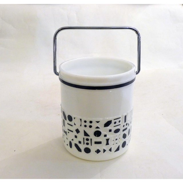 Vintage Opaline Ice Bucket, 1960 For Sale - Image 10 of 10