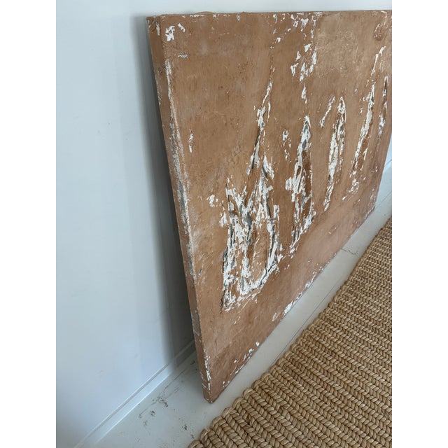 Terra Cotta Large Mixed Media Abstract Textile Artwork on Canvas For Sale - Image 8 of 12