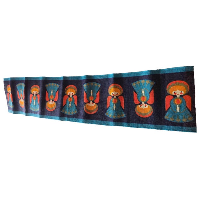Vintage Södahl Danish Christmas Angel Table Runner For Sale In Miami - Image 6 of 7