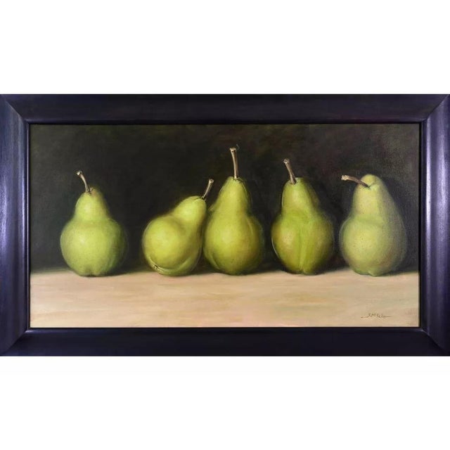 Robert McKellar, Still Life of Pears, 1990s, Oil on Canvas For Sale - Image 3 of 3