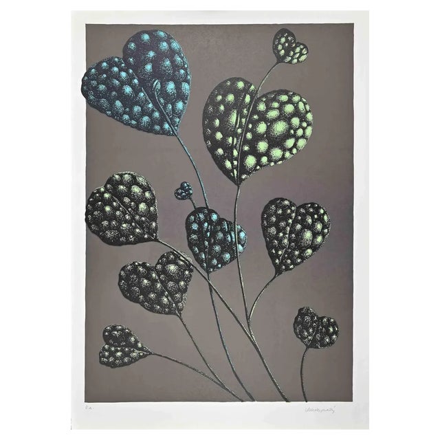 Renzo Margonari, Fioritura del Tuttocuore, 1976, Lithograph For Sale