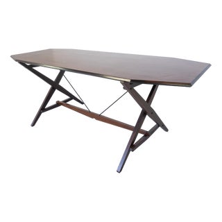 Mid-Century Modern TL2 Cavalletto Desk or Dining Table attributed to Franco Albini for Poggi, 1950s For Sale