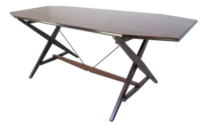 Mid-Century Modern TL2 Cavalletto Desk or Dining Table attributed to Franco Albini for Poggi, 1950s