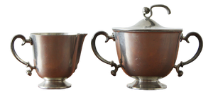 Creamer and Sugar Bowl by Edvin Ollers, 1920