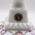 White Mid-20th Century Westmoreland Hand-Painted Milk Glass "Roses & Bows" Candlestick Holders - A Pair For Sale - Image 8 of 10