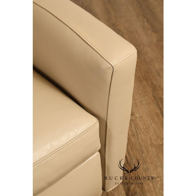 Animal Skin Hancock & Moore Pair of Leather Milo Power Recliners For Sale - Image 7 of 18