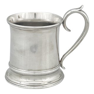 American Coin Silver Cup With S-Scroll Handle by Hugh Gelston, Baltimore, Md, 1822-1833 For Sale