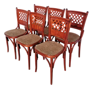 Vintage Italian Bistro Chairs, 1980s, Set of 6