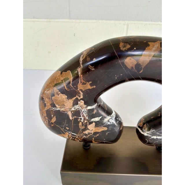 Revelation Modern Michelangelo Marble Tunnel Vision Sculpture For Sale - Image 4 of 4