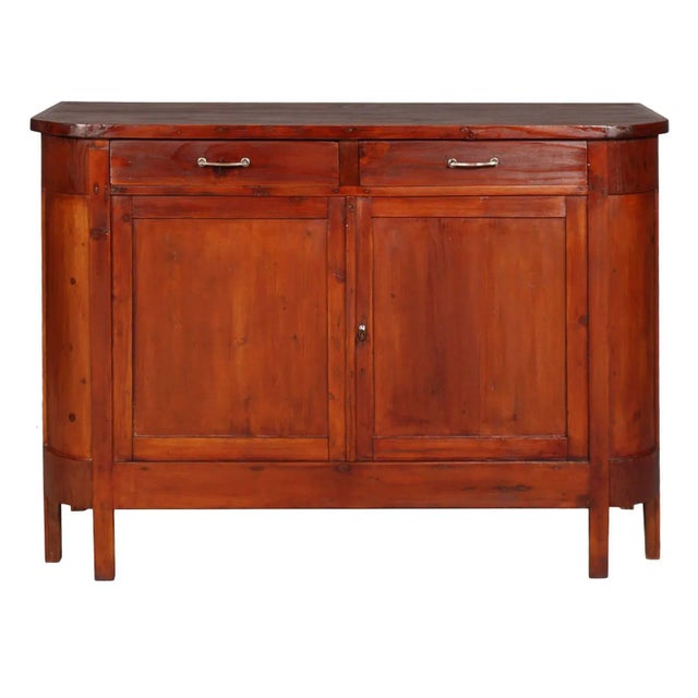 Rustic Antique Rustic Sideboard Display Cabinet from Cucchi & Sola Ammobigliamenti, 1910s For Sale - Image 3 of 7