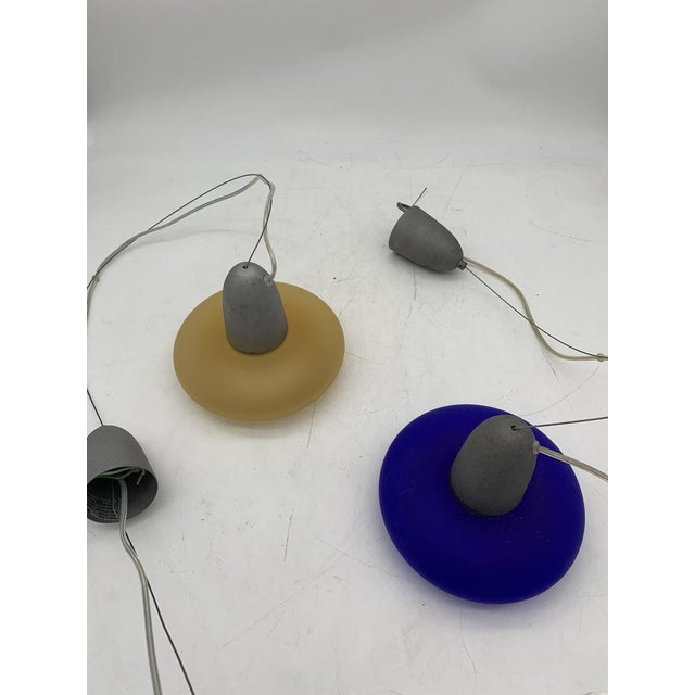 Pair of chandeliers from around the 1980s in fair condition, itre company they have very few signs of age; the glasses are...