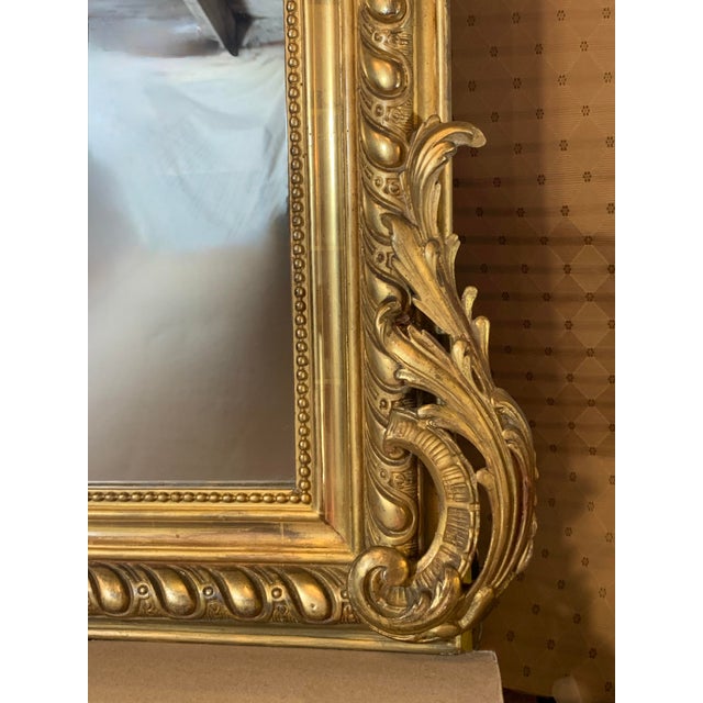 Louis Phillipe Giltwood Camel Back Rococo Crested Pier Mirror For Sale - Image 18 of 18