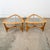 1960s Mid Century Modern Cocktail Table Set Side End Round Glass Triangular Lane Pair For Sale In Sacramento - Image 6 of 11