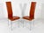 1980s Set of (5) Leather Italian Dining Chairs For Sale - Image 5 of 11