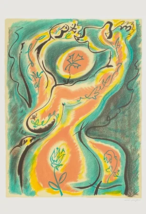 1975 André Masson Nude Lithograph