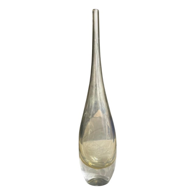 Vintage Art Glass Vase by Bengt Orup for Johansfors, Sweden, 1960s For Sale