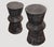 Andrianna Shamaris Triple Burnt Teak Wood Cerused Side Table or Stool For Sale - Image 13 of 18