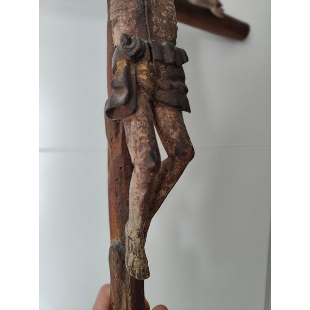 Romanesque Christ, 17th Century, Fruitwood For Sale - Image 17 of 18