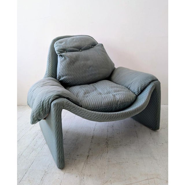 1970s Mid-Century P60 Lounge Chair by Vittorio Introini for Saporiti, Italy, 1970s For Sale - Image 5 of 14