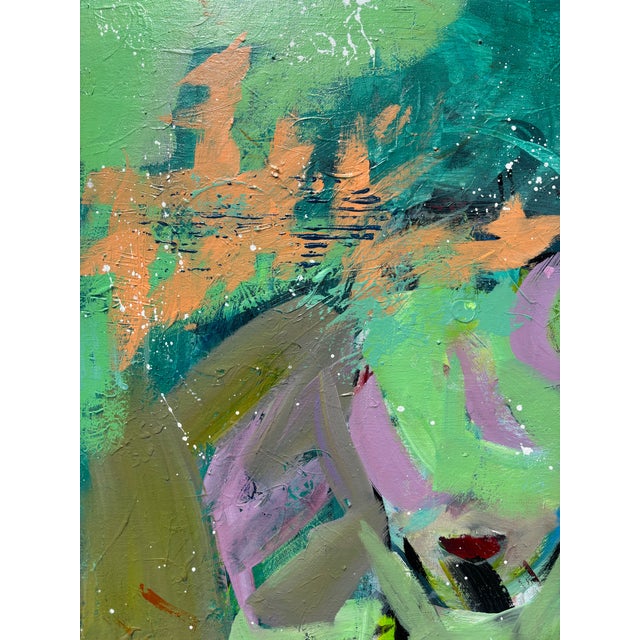 “Shame” Original, Abstract Expressionist, Acrylic Painting by Linda McDonough For Sale - Image 4 of 11