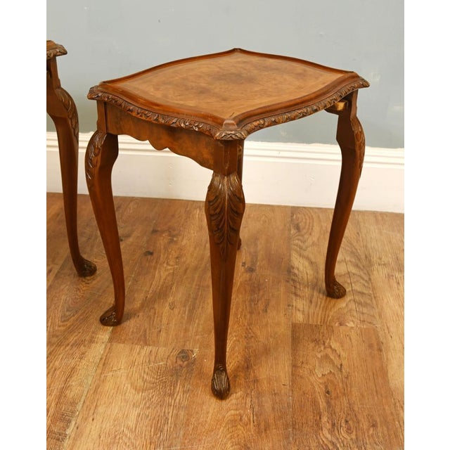 1930s Walnut Nest Tables from Epstein Co, 1930s, Set of 3 For Sale - Image 5 of 7