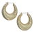 14k Yellow Gold Twisted Hoop Earrings, A Pair For Sale
