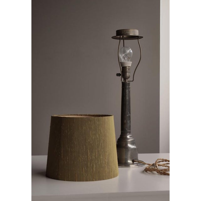 Art Nouveau Pewter No. 696 Table Lamp by Just Andersen, Denmark, 1930s For Sale - Image 12 of 15