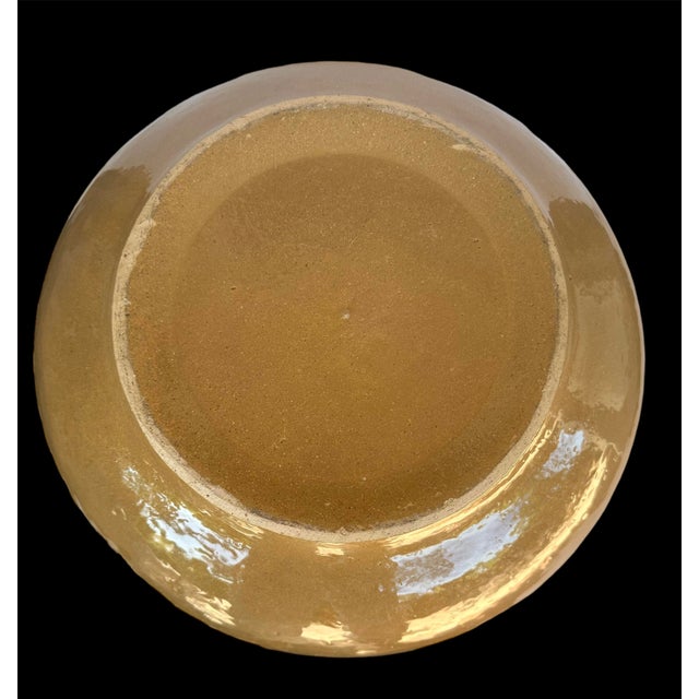 Large Mid-Century Modern Americana Ceramic Porcelain Stoneware Salad Mixing Bowl For Sale - Image 11 of 12