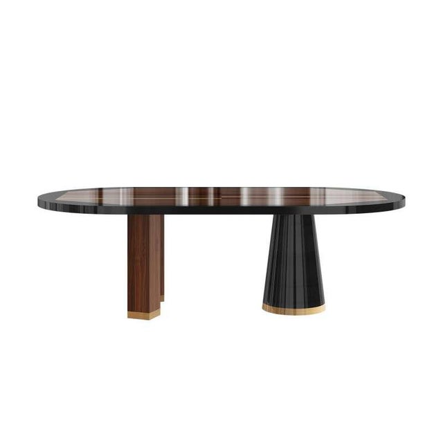 Columbus Dining Oval Table with Three Legs in Wood by Hommés Studio For Sale - Image 12 of 12